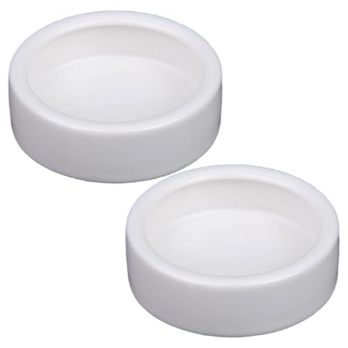 Rwigeboo 2pcs Reptilienfuttergericht 2.8x0.8 Runde Anti-Eskapseln Keramik Reptilien Fütterungsschale Waschbar wiederverwendbares Gecko-Tank-Accessoires Rwigeboo 2pcs Reptilienfuttergericht 2.8x0.8 Runde Anti-Eskapseln Keramik Reptilien Fütterungsschale Waschbar wiederverwendbares Gecko-Tank-Accessoires von Rwigeboo