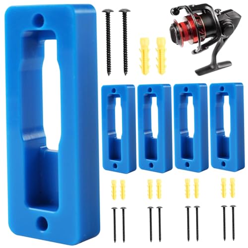 Rwigeboo 5pcs Fishing Rollenhalter 3.9x0.6x1.5 Tragbare Wandmontage Multifunktionsfischer von Rwigeboo