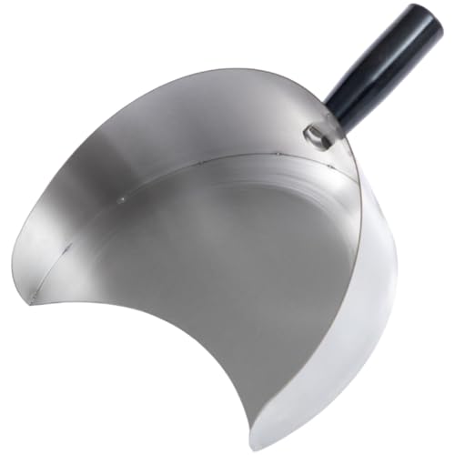 Rwigeboo Grillschaufel, 9x7x3 Edelstahlspatel mit hitzebeständigem Bakelitgriff, runder Grillspatel für Kebab -Schneiden Grillen von Rwigeboo