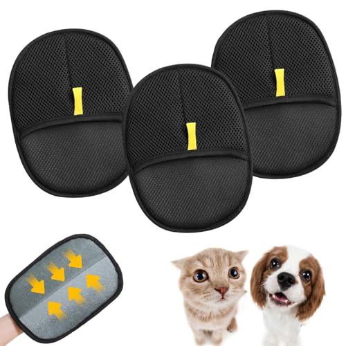 RxaGtn Tierhaarentferner Handschuh, 3 Stück Wiederverwendbare Katzenhaarentferner für Katzen und Hunde, Hundehaare Entfernen, Pet Hair Remover Handschuh für Möbel und Kleidung RxaGtn Tierhaarentferner Handschuh, 3 Stück Wiederverwendbare Katzenhaarentferner für Katzen und Hunde, Hundehaare Entfernen, Pet Hair Remover Handschuh für Möbel und Kleidung von RxaGtn