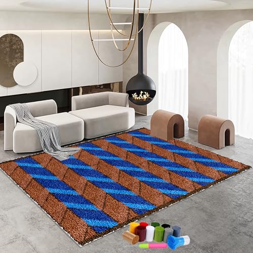 61 x 87 cm Knüpfteppich Zum Selber Knüpfen - DIY Knüpfsets Kreuzstich Teppich Set - Knüpfset für Kinder Erwachsene Großer Teppich Knüpfen Set Erwachsene Kreuzstich Set - Fußabtreter Latch Hook Kit 61 x 87 cm Knüpfteppich Zum Selber Knüpfen - DIY Knüpfsets Kreuzstich Teppich Set - Knüpfset für Kinder Erwachsene Großer Teppich Knüpfen Set Erwachsene Kreuzstich Set - Fußabtreter Latch Hook Kit von RxiBeFuw