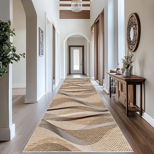 Läufer Teppich Lang Flur rutschfest Waschbar Küche Korridor TeppichLäufer Flur Küchenläufer Teppichläufer Schlafzimmer Wohnzimmer 50 x 120 cm Teppichmatte Teppich Flur Eingangsbereich Küchenteppich von RxiBeFuw