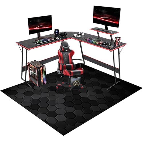 RxiBeFuw Schutzmatte für Laminat, Gaming Stuhl Unterlage Bodenschutzmatte, Bürostuhl Matte, Unterlage Schreibtischstuhl rutschfest für Parkett, Fliesen und Hartböden, Stuhlunterlage 90 x 120 cm RxiBeFuw Schutzmatte für Laminat, Gaming Stuhl Unterlage Bodenschutzmatte, Bürostuhl Matte, Unterlage Schreibtischstuhl rutschfest für Parkett, Fliesen und Hartböden, Stuhlunterlage 90 x 120 cm von RxiBeFuw