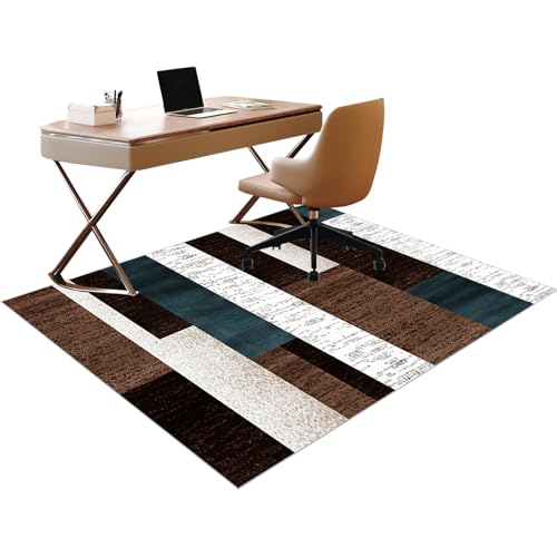 Unterlage Schreibtischstuhl Bodenschutzmatte Bürostuhl 100 x 140 cm Gaming Teppich für Stuhl Computerstuhlmatte Mehrzweck Bürostuhl Matte Bürostuhl Unterlage für Parkett und Hartböden von RxueSug