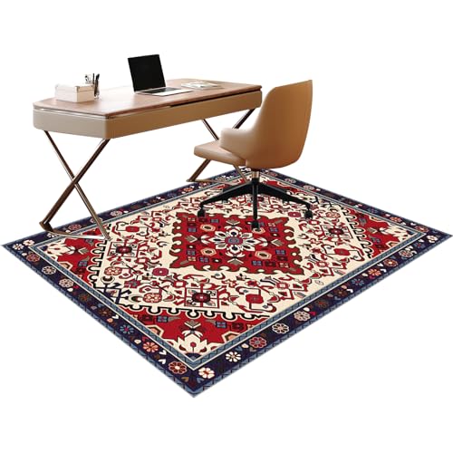 Unterlage Schreibtischstuhl Bodenschutzmatte Bürostuhl 140 x 180 cm Gaming Teppich für Stuhl Computerstuhlmatte Mehrzweck Bürostuhl Matte Bürostuhl Unterlage für Parkett und Hartböden von RxueSug
