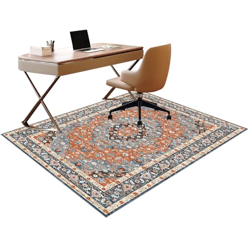 Unterlage Schreibtischstuhl Bodenschutzmatte Bürostuhl 160 x 180 cm Gaming Teppich für Stuhl Computerstuhlmatte Mehrzweck Bürostuhl Matte Bürostuhl Unterlage für Parkett und Hartböden von RxueSug