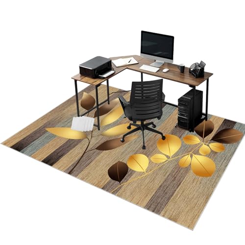 rutschfeste Stuhlmatten für Hartholzboden Bodenschutzmatte für Teppich Gaming Schreibtischstuhl Unterlage Schreibtisch Teppich Stuhlmatte für Parkett bürostuhl Hartböden Fliesen 180 x 200 cm von RxueSug