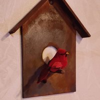 Benutzerdefinierte Metall Vogelhaus-Wand-Dekor von RyFabCustomDecor