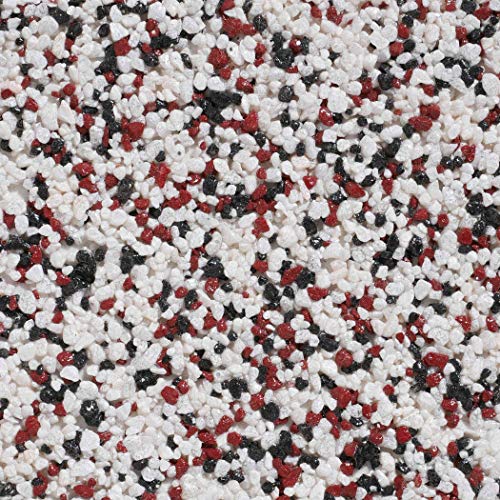 RyFo Colors Buntsteinputz 110 weiß/rot/schwarz 15kg - weitere Farbtöne und Größen wählbar, Fertigputz für innen und außen, Sockelputz, Mosaikputz von RyFo Colors