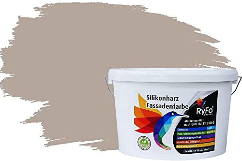 RyFo Colors Silikonharz Fassadenfarbe Lotuseffekt Trend Fango Light 10l - bunte Fassadenfarbe, weitere Braun Farbtöne und Größen erhältlich, Deckkraft Klasse 1 RyFo Colors Silikonharz Fassadenfarbe Lotuseffekt Trend Fango Light 10l - bunte Fassadenfarbe, weitere Braun Farbtöne und Größen erhältlich, Deckkraft Klasse 1 von RyFo Colors