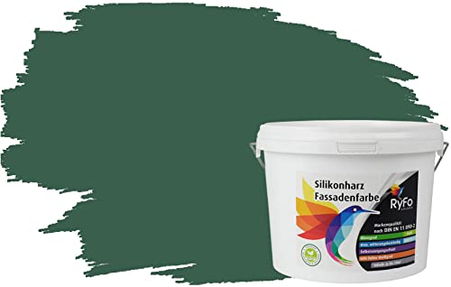 RyFo Colors Silikonharz Fassadenfarbe Lotuseffekt Trend Tannengrün 3l - bunte Fassadenfarbe, weitere Grün Farbtöne und Größen erhältlich, Deckkraft Klasse 1 RyFo Colors Silikonharz Fassadenfarbe Lotuseffekt Trend Tannengrün 3l - bunte Fassadenfarbe, weitere Grün Farbtöne und Größen erhältlich, Deckkraft Klasse 1 von RyFo Colors