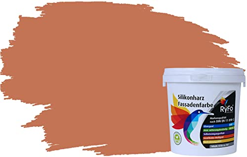 RyFo Colors Silikonharz Fassadenfarbe Lotuseffekt Trend Terracotta 1l von RyFo Colors