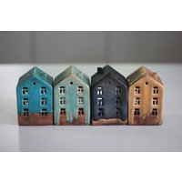 Handgemachte Keramik Haus Kerzenhalter Set Dorf Dekor Handgemachte Keramik Haus Kerzenhalter Set Dorf Dekor von RyabaVoshCeramics