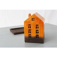 Hausleuchter Lava Orange Handgemachte Keramiklaterne Hausleuchter Lava Orange Handgemachte Keramiklaterne von RyabaVoshCeramics