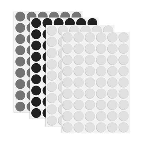 Ryaupy 216PCS Farben Schraubenloch Aufkleber, Selbstklebende Schraubenloch Aufkleber - Geeignet für Möbel, Schränke und andere Stellen mit Beschädigungen oder Schraubenlöchern (20mm) von Ryaupy