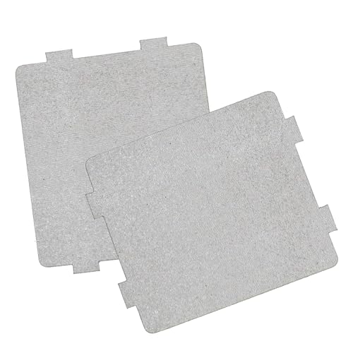 Ryaupy 2PCS Mikrowelle Glimmerplatten Blätter - Mikrowellenofen Glimmer Platte Blatt Ersatz Reparaturzubehör - Wellenleiterabdeckug für die Meisten Mikrowellenherde(11,8 * 10cm) von Ryaupy