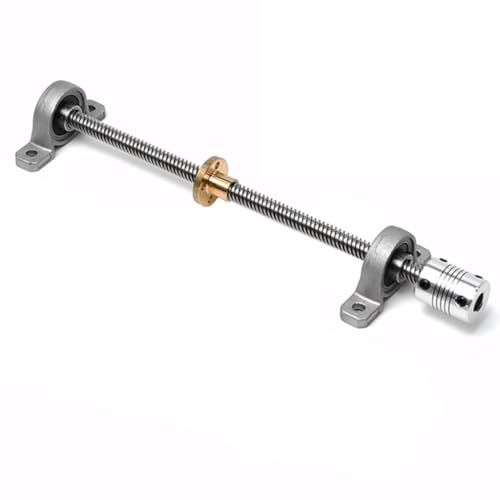 1 Satz vertikales Leitspindel-Kit for 3D-Drucker, 100–800 mm T8-Leitspindel + Messingmutter + KP08-Lagerhalterung + flexible Kupplung(700mm) von RybdaFDc