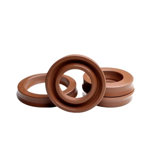 FKM UN/Y-Typ-Hydraulikdichtung mit Radialwelle (IDxODxTHK), ID 30–42 mm, Fluorgummi-Schaft, Kolbenstange, einlippig, U-förmiger Becher (32 x 40 x 8 (1 Stück)) von RybdaFDc