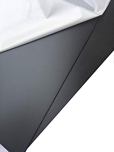 Karbon, Kohlefaserplatten, Platte, 3K-Platte, starr, schneidbar, for Sportgeräte, Leinwandbindung, matt, 500 mm x 100 mm(Thickness4.5mm) von RybdaFDc