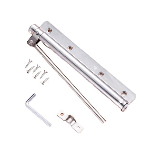 Türschließer, Automatische Türschließer, Aluminiumlegierung Automatischer Türfederschließer Sanfter Schließer Feuerfeste Tür Robuste Türbeschläge Verstellbarer Türschließer Türöffner(Silver) von RybdaFDc