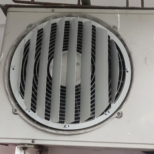 Universal Klimaanlage Außeneinheit Abdeckung Halterung Luftabweiser Gitter Anti-Direkt Blasen Edelstahl Schallwand Windführung Abdeckung AC Kompressor Abdeckung Kondensator Lüftungsgitter Schutz Zaun von RybdaFDc
