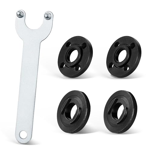 Rybtd Winkelschleifer Zubehör 125mm mit Flex Schlüssel Und Flanschschlüssel,Winkelschleifer Schlüssel for Universeller Winkelschleifer von Rybtd