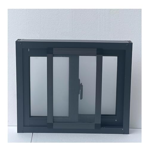 Aluminium-Ersatzfenster, Schiebefenster Zur Belüftung, Scheunenfenster Mit Gehärtetem Glas Und Fliegengitter Für Badezimmer, Garagen Und Dachböden(111x71cm) von Rygcrud