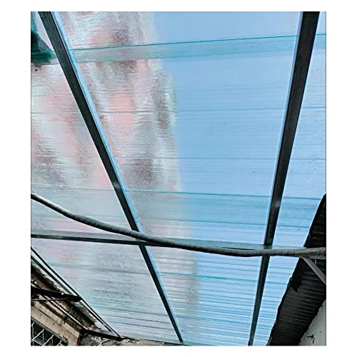 Dachplatte Aus Polycarbonat, Gewächshausüberdachung - Leicht Zu Biegen Und Zu Schneiden Kunststofffolienrolle, Einfache Installation Und Anhaltender Regen ( Farbe : klar , Größe : 39.4" x65.6' ) von Rygcrud
