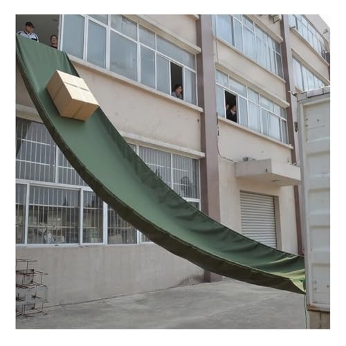 Frachtrutsche Aus Segeltuch, Heavy Duty Handhabungsrutschen - 55 Pfund, Verschleißfeste Plane - Vorübergehende Entladung Entfernung Für Hohe Gebäude Lagerhaus Baustelle(1.5x10 m) von Rygcrud