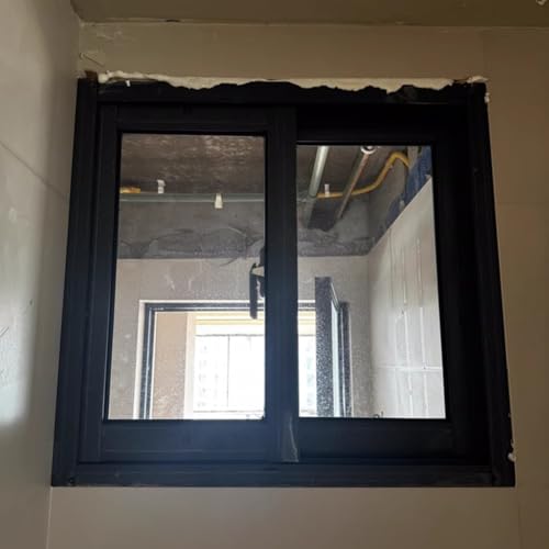Garagenfenster Mit Gehärtetem Glas Und Fliegengitter, Horizontales Schiebefenster, Keller Aluminium Belüftung Schuppenfenster Ersatz Für Badezimmer Loft(71x46cm) von Rygcrud