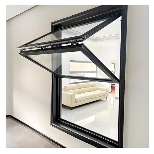 Imbissfenster, Metallhausfenster Mit Gehärtetem Glas, Café Schiebefenster Zum Servieren – Unterputz – Lüftung – Küche, Bar(60x70 cm) von Rygcrud