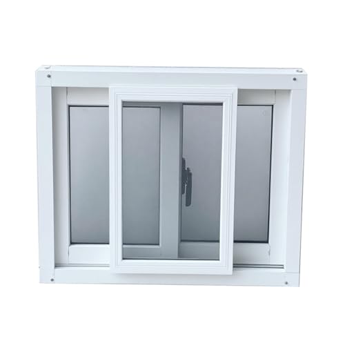 Kellerfenster, Schiebefenster Aus Aluminiumlegierung Mit Fliegengitter, Ersatzfenster Für Häuser, Badezimmer, Schuppen(121x81cm) von Rygcrud