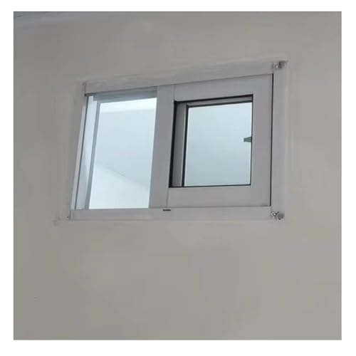 Kellerfenster, Schiebefenster – Rahmen Aus Aluminiumlegierung Mit Gehärtetem Glas Und Fliegengitter, Ersatzfenster Für Haus, Für Schuppen, Badezimmer(121x81cm) von Rygcrud