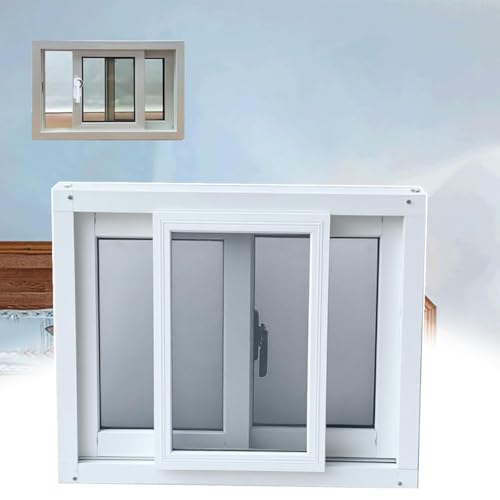 Kellerfenster – Rahmen Aus Aluminiumlegierung, Haus Badezimmer Ersatzfenster – Großes Schiebefenster Mit Oberlicht Und Gehärtetem Glas(71x61cm) von Rygcrud
