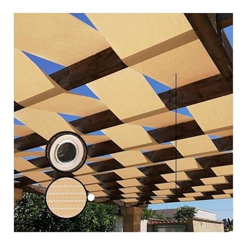 Markisen Segel, Dach Pergola Dekoration Beschattung - Abdeckung Streifen Durchlässiges Tuch Sonnenschutz UV-Block Mit Ösen Für Garten Und Hof, Leicht Zu Installieren ( Farbe : Beige , Größe : 0.5x4m(1 von Rygcrud