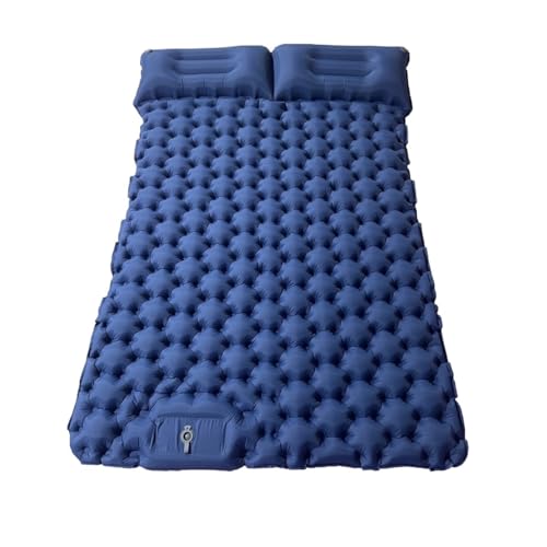 Ryhapm Camping Air Matte Doppel Isomatte Aufblasbare Luftmatte mit Kissen Luftmatratze Natur Wandern Wasserdicht Faltbare Isomatte (Blau2) von Ryhapm