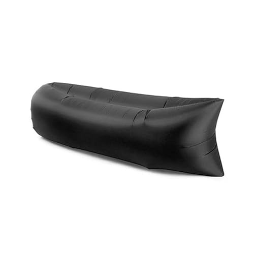 Ryhapm Sofa Outdoor Aufblasbares Sofa Strand Aufblasbarer Schlafsack Faltbares Aufblasbares Bett Campingbett Luftmatratze Campingausrüstung (Schwarz) von Ryhapm