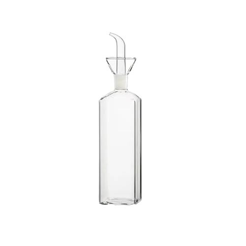 Ryhapm Transparente Ölflasche aus Glas mit Deckelgriff, Skala, hitzebeständig, 500/800 ml, Soja-Essig-Sauce, umweltfreundlicher Behälter (B, 800 ml) von Ryhapm