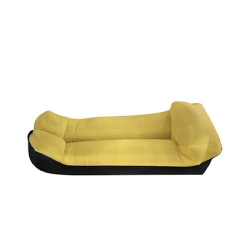 Ryhapm Trend Outdoor Products Fast Unfaltable Air Sofa Bett Schlafsack Aufblasbarer Luftsack Lazy Bag Strandsofa 230 x 70 cm (Gelb) von Ryhapm
