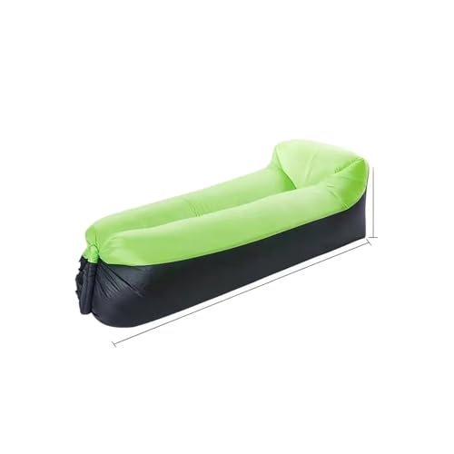 Ryhapm Trend Outdoor Products Fast Unfaltable Air Sofa Bett Schlafsack Aufblasbarer Luftsack Lazy Bag Strandsofa 230 x 70 cm (Grün) von Ryhapm