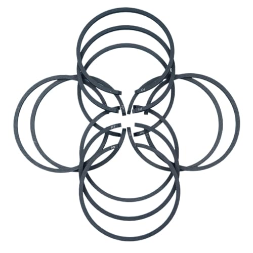 Rynplex 10 Stück 38 mm x 1,5 Kolbenringsatz, for Husqvarna 36 41 136 136LE 137 137E 141 141LE 142 142E Kettensäge 530029805 Kettensägen-Kolbenring von Rynplex