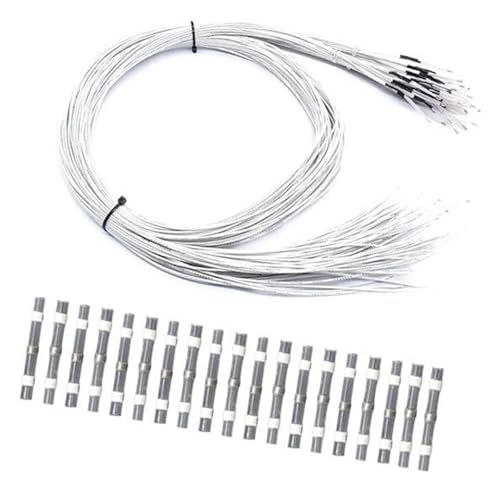 Rynplex 10-teiliger 3D-Drucker-Thermistor-Temperatursensor 100 K Ohm NTC 3950 mit 20 Schrumpfkabelverbindern, for Ender 3 Series Business, Industriewissenschaft 3D-Drucker-Temperatursensor von Rynplex