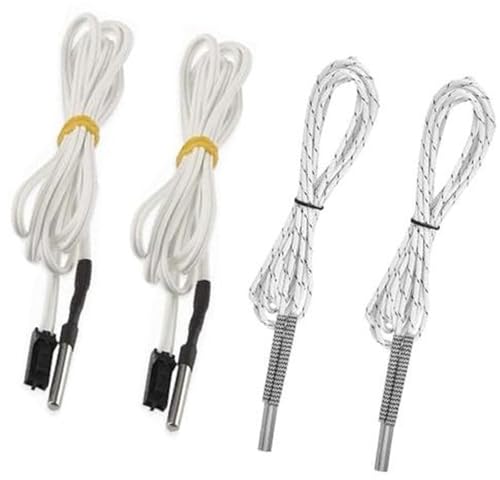 Rynplex 2 Stück 3D-Drucker-Thermistor und Heizpatrone 3D-Drucker-Temperatursensor von Rynplex