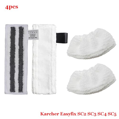 Rynplex For Easyfix SC2 SC3 SC4 SC5 Dampf-Handreiniger Mikrofaser-Reiniger Wischpad Wischlappen Teile Moppköpfe Tuchzubehör Dampfreiniger-Teile(Set-15) von Rynplex