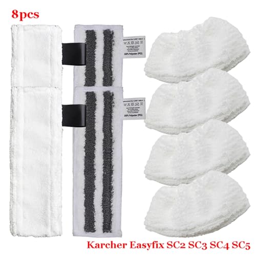 Rynplex For Easyfix SC2 SC3 SC4 SC5 Dampf-Handreiniger Mikrofaser-Reiniger Wischpad Wischlappen Teile Moppköpfe Tuchzubehör Dampfreiniger-Teile(Set-18) von Rynplex