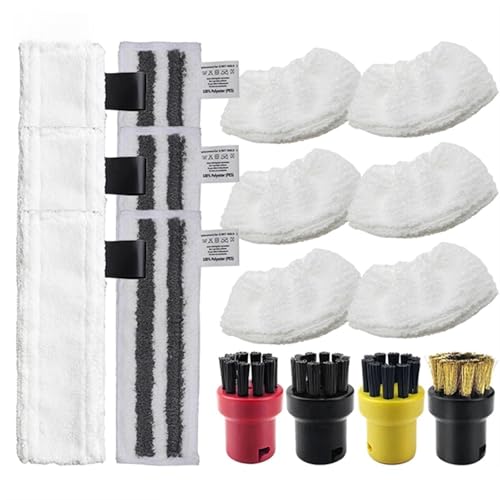 Rynplex For Easyfix SC2 SC3 SC4 SC5 Dampf-Handreiniger Mikrofaser-Reiniger Wischpad Wischlappen Teile Moppköpfe Tuchzubehör Dampfreiniger-Teile(Set-26) von Rynplex