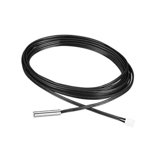 Rynplex Sourcingmap 10 K NTC Thermistor Sonde 78,7 Zoll Edelstahl empfindliche Temperatur Temp Sensor, for Klimaanlage 3D-Drucker-Temperatursensor von Rynplex