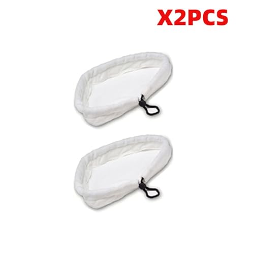 Rynplex Steam Mop, wiederverwendbare Ersatz-Mikrofaser-Reinigungspads, waschbare Tücher, kompatibel mit Steamboy X5 H2O H20 S302 S001 Dampfreiniger-Teile(2pcs) von Rynplex
