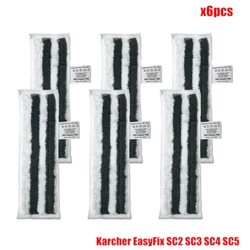 Rynplex Waschbare Wischpads, Bezug aus Mikrofaser, Dampfreiniger-Tuch, Ersatz for EasyFix SC2, SC3, SC4, SC5, Handstaubsauger Dampfreiniger-Teile(Set2) von Rynplex