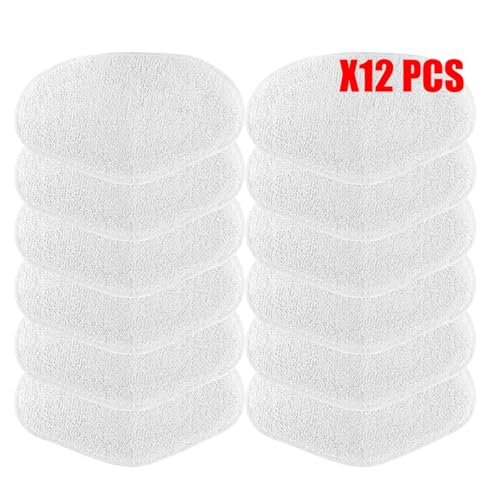 Rynplex Wischlappen Kit VAPORETTO Paeu0332 Dampfstaubsauger Mikrofaser-Wischlappen Ersatztuch Waschbares Wischmopp-Zubehör Dampfreiniger-Teile(12pcs) von Rynplex